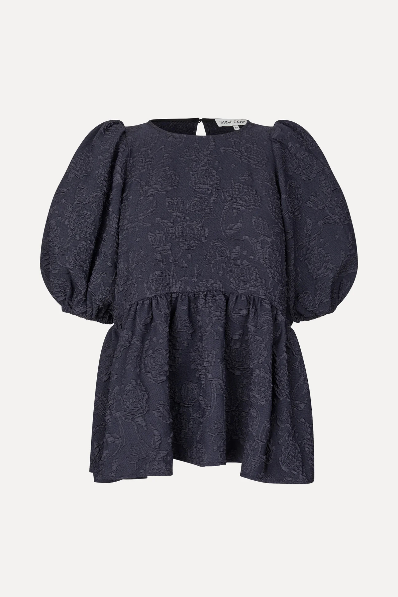 PUFF SLEEVE PEPLUM TOP - GARDEN RELIEF