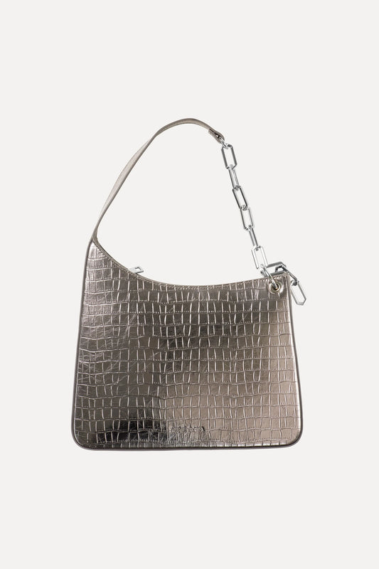 Lexie Bag Silver Croc