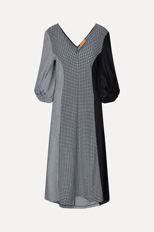 THREE-QUARTER SLEEVE MIDI DRESS