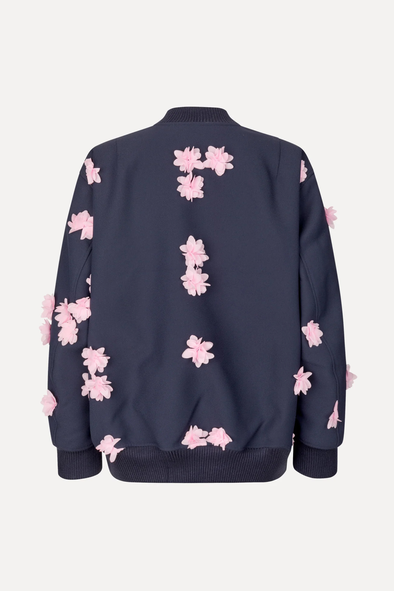 FLORAL BOMBER JACKET - PINK PETUNIA