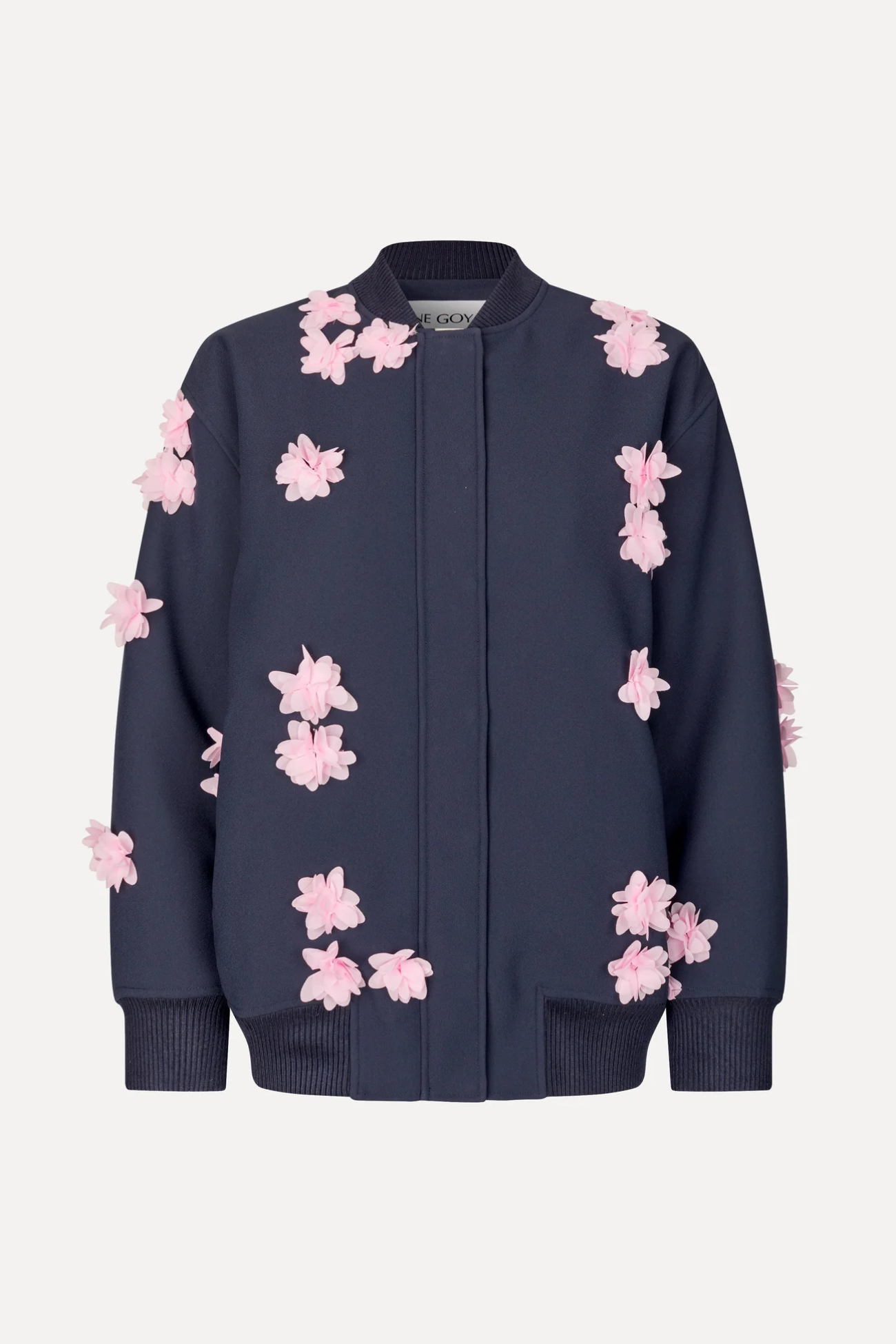FLORAL BOMBER JACKET - PINK PETUNIA