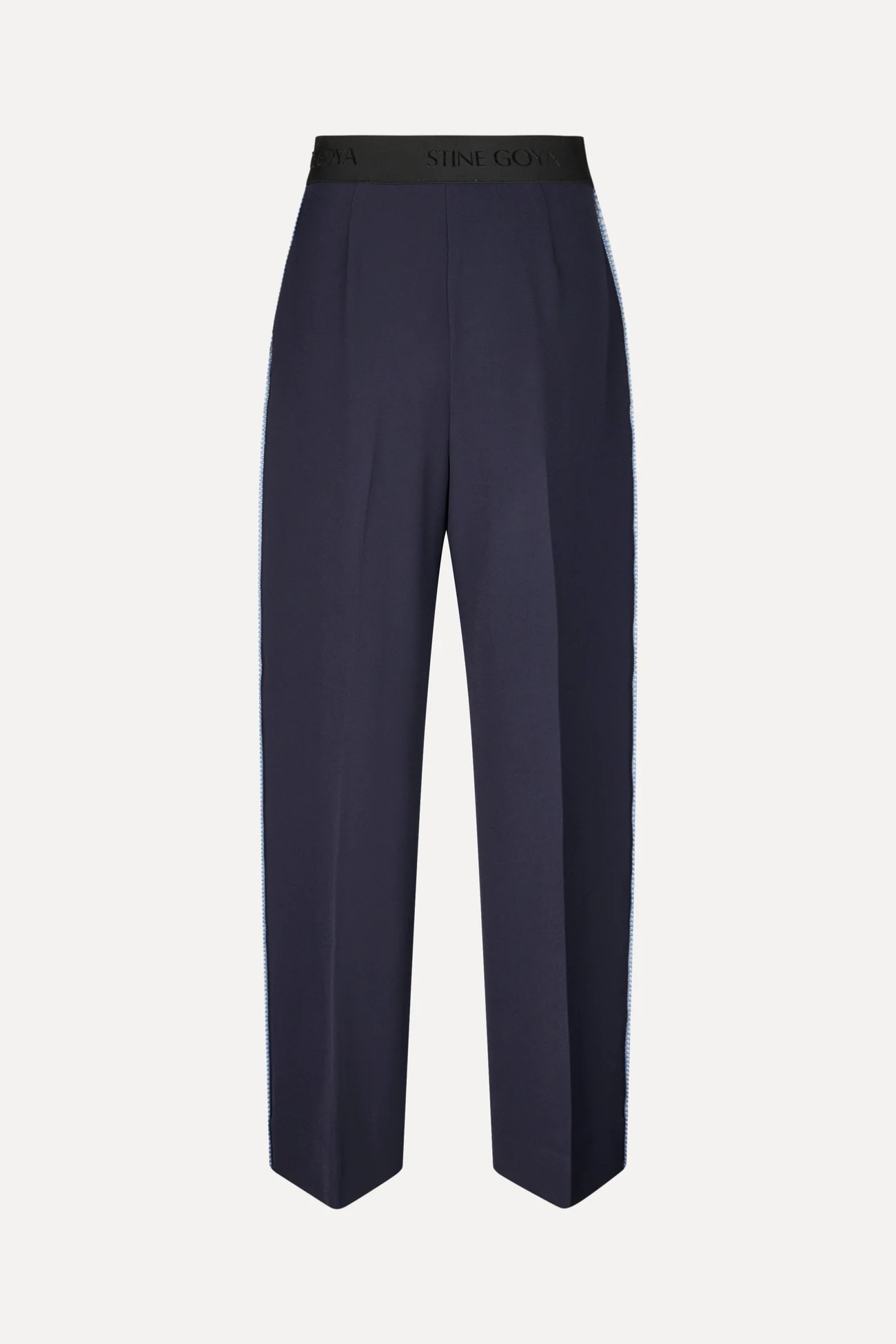 BLANKET STITCH ELASTIC PANTS - PARISIAN NIGHT