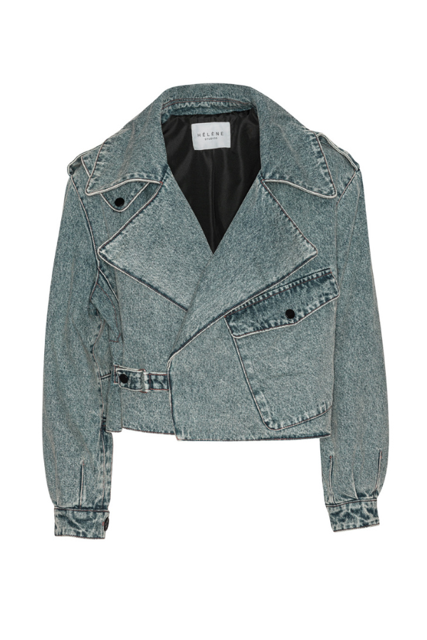 Aurora jeans jakke - blue fra Helene Studios