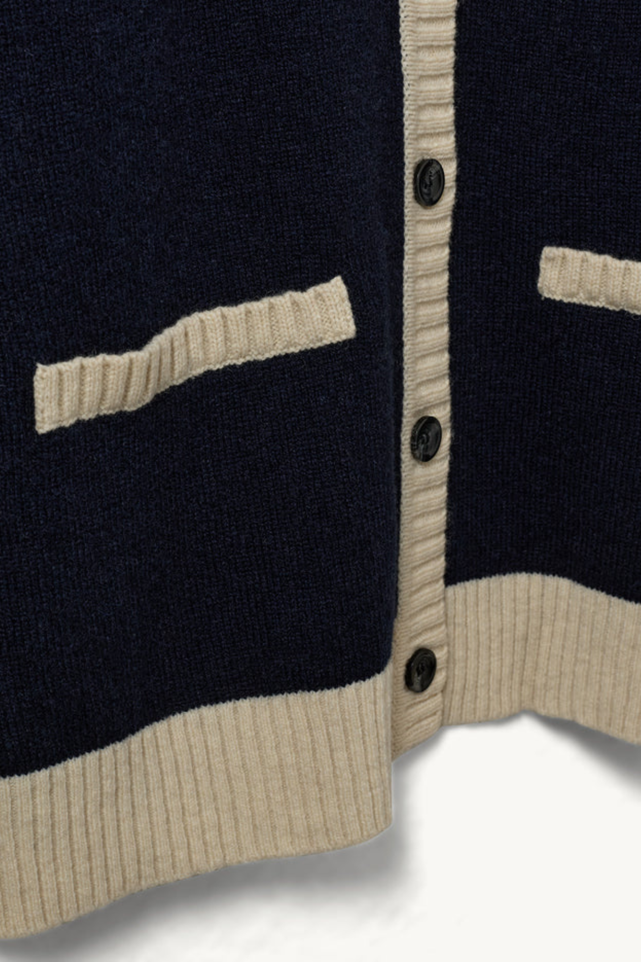 Carmen College Cardi Midnight Blue/Cream