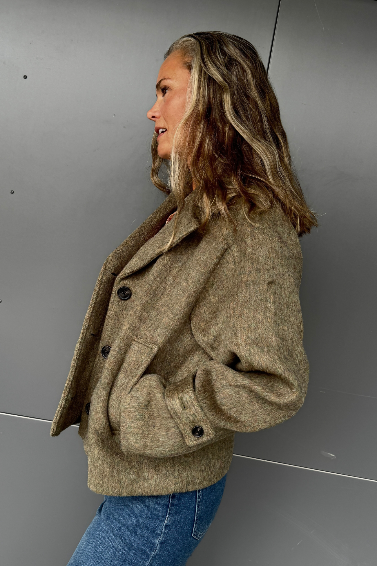 Hairy Wool Wilde Jacket Grønn