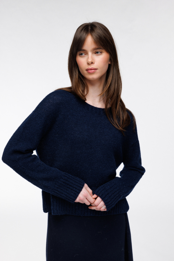 Ida genser marineblå/midnatt