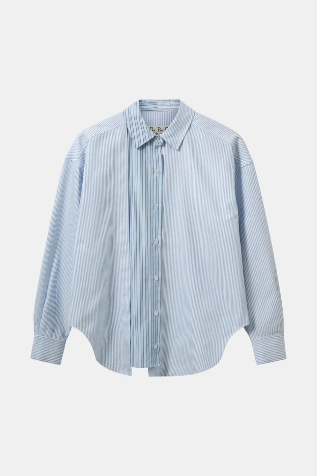 Adrian Mix Shirt Light Blue Stripes Mix
